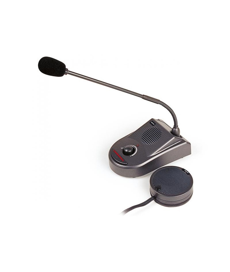 Interphone de guichet avec micro et haut parleur intégré